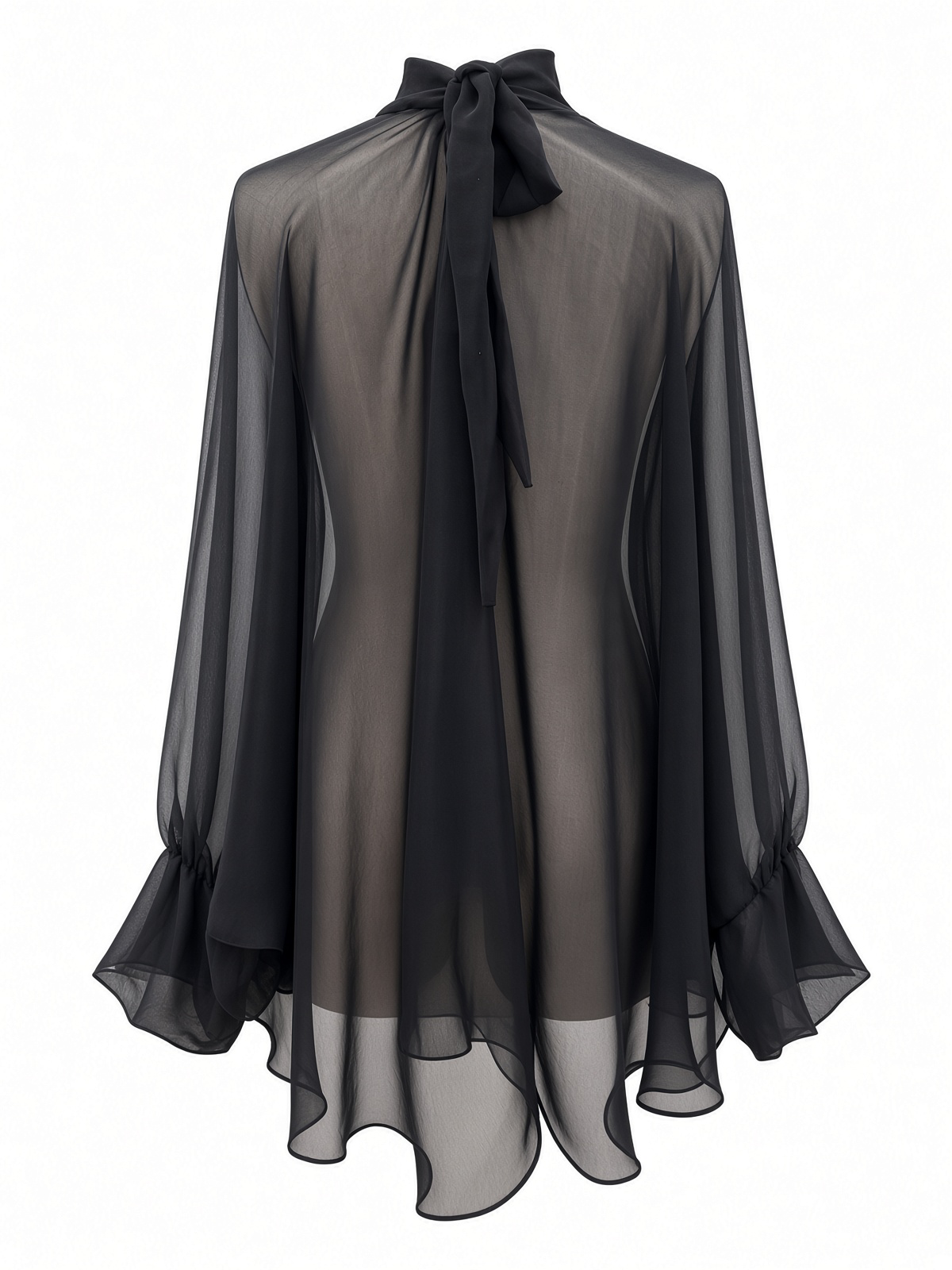BLACK SILK OVERLAY
