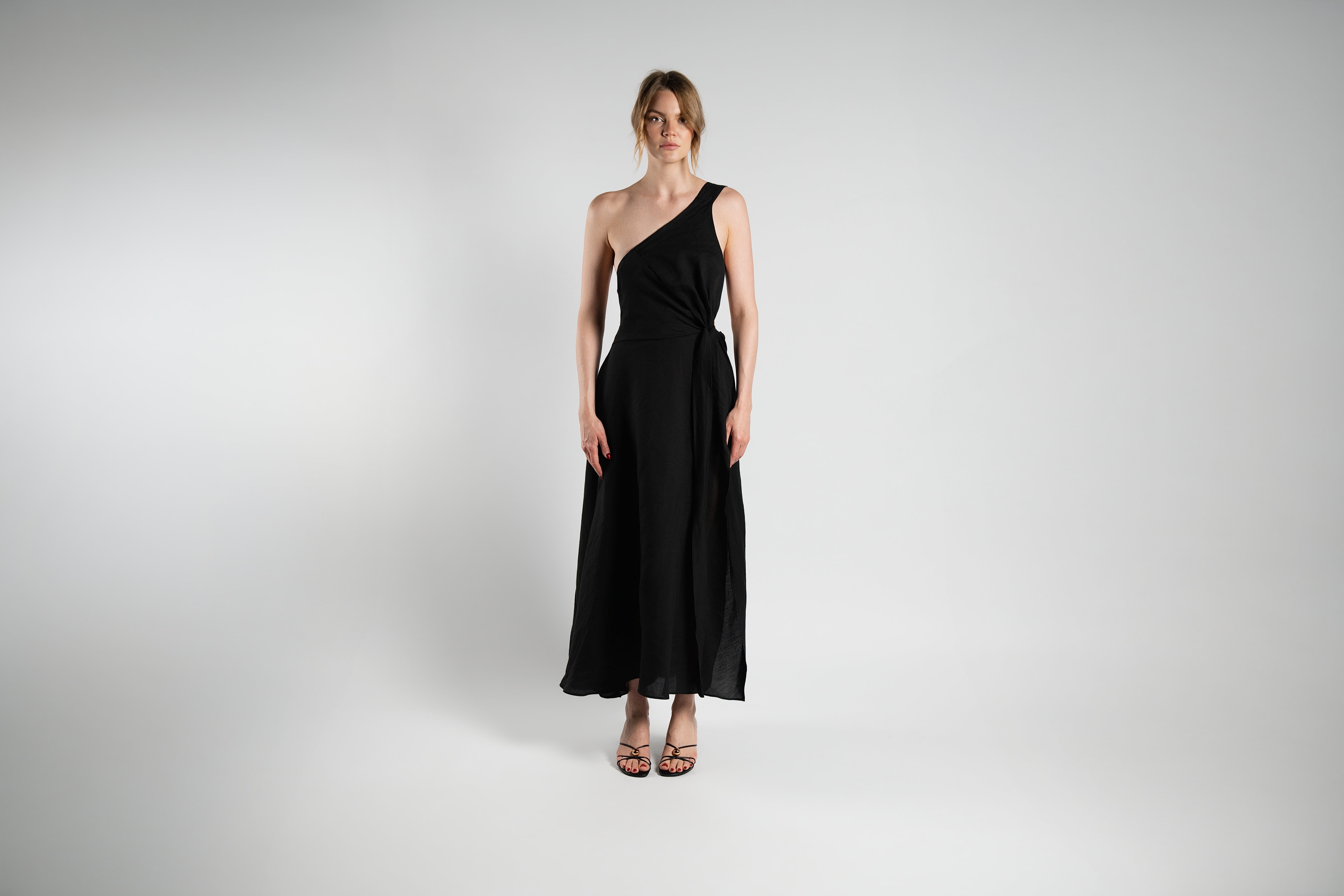 Black Linen Dress – ALISADUDAJ*