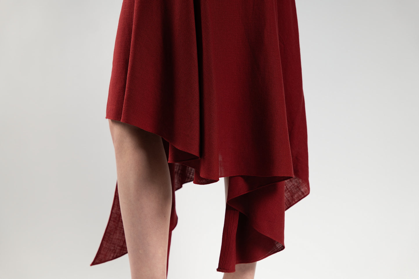 Red Linen Dress