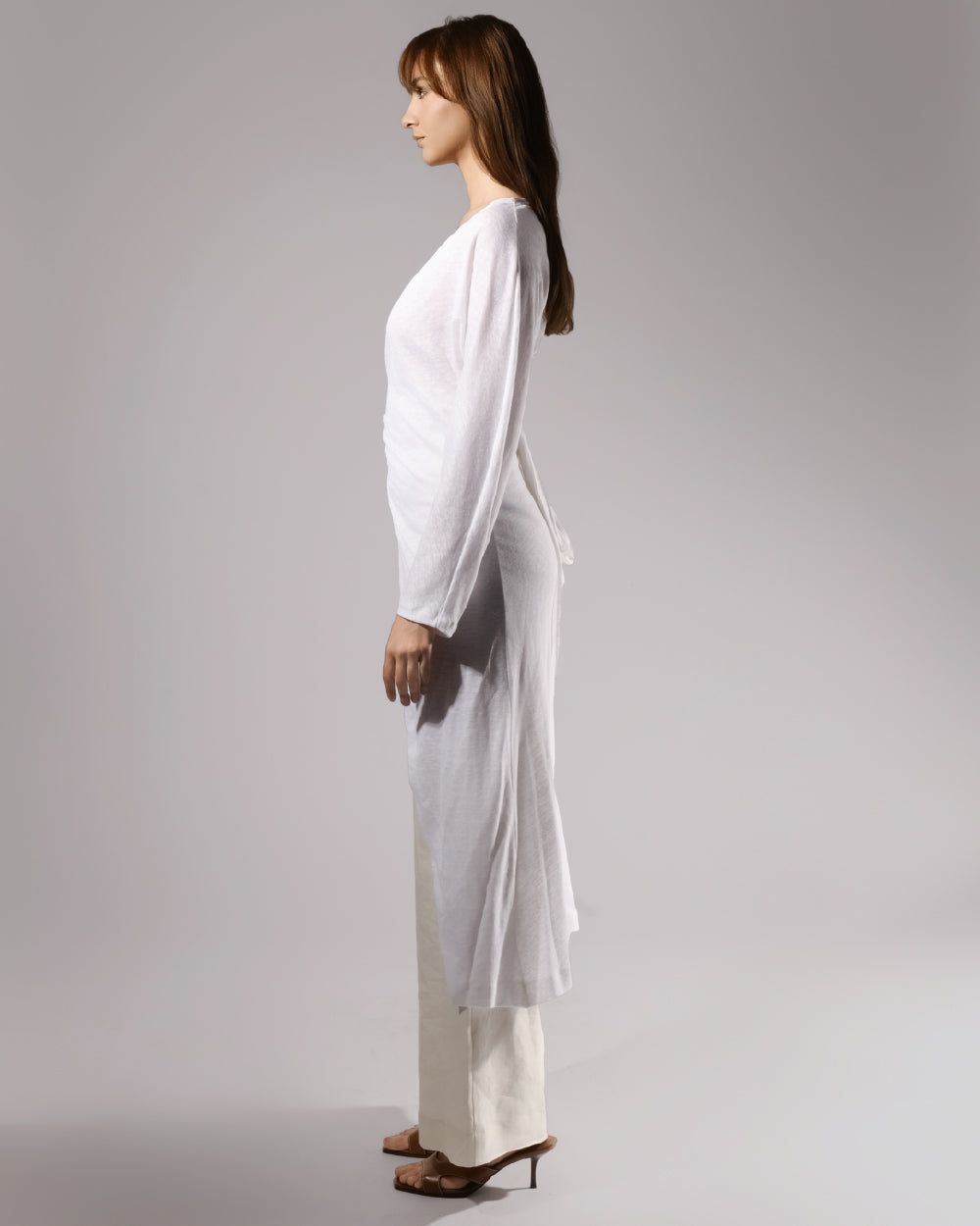 White Draped Set