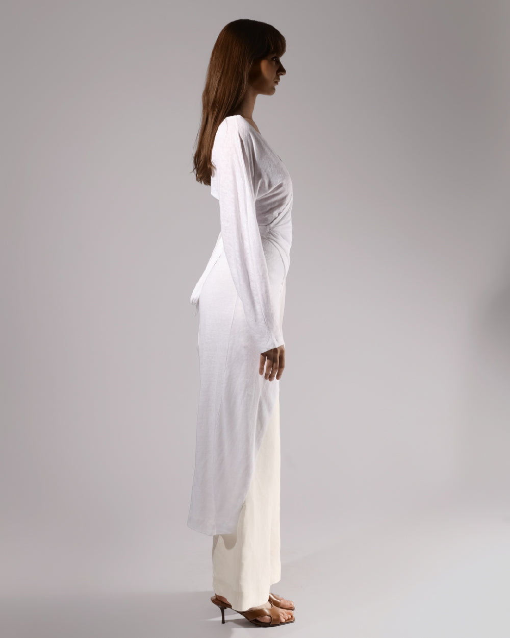 White Draped Set