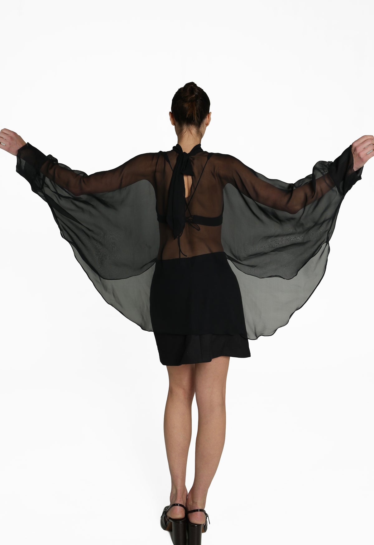 BLACK SILK OVERLAY