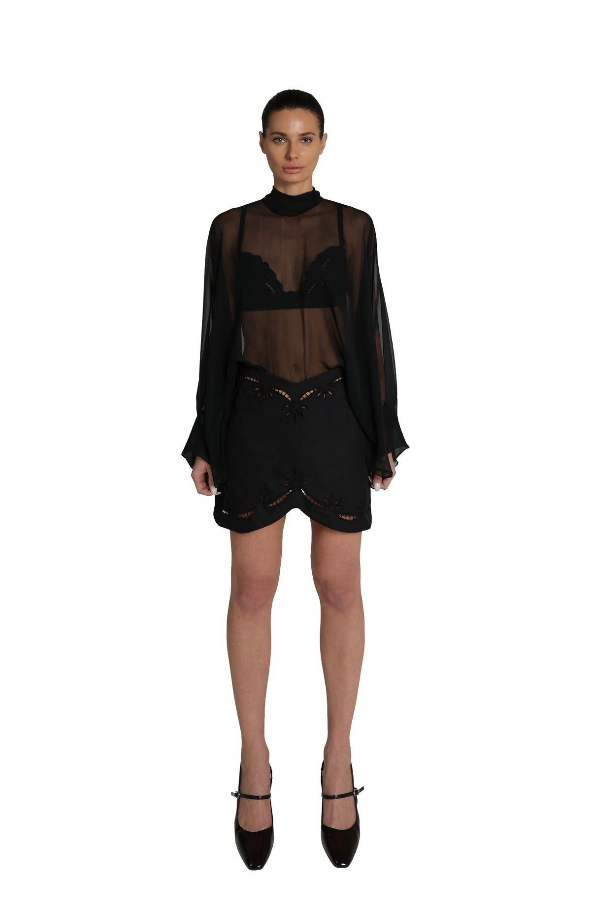 BLACK SILK OVERLAY