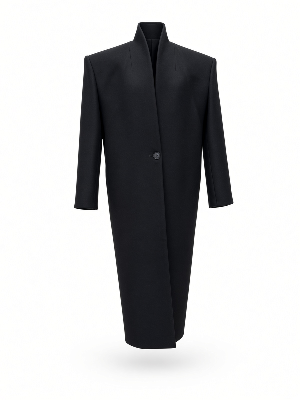 CLASSIC BLACK WOOL COAT