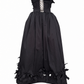 CORSET DRESS WITH 3D FLORALS