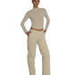 COTTON VELVET TROUSERS