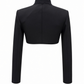 CROPPED JACKET WITH WOOL DETAILING