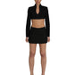 CROPPED JACKET WITH WOOL DETAILING