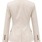 EMBROIDERED CREAM DENIM JACKET