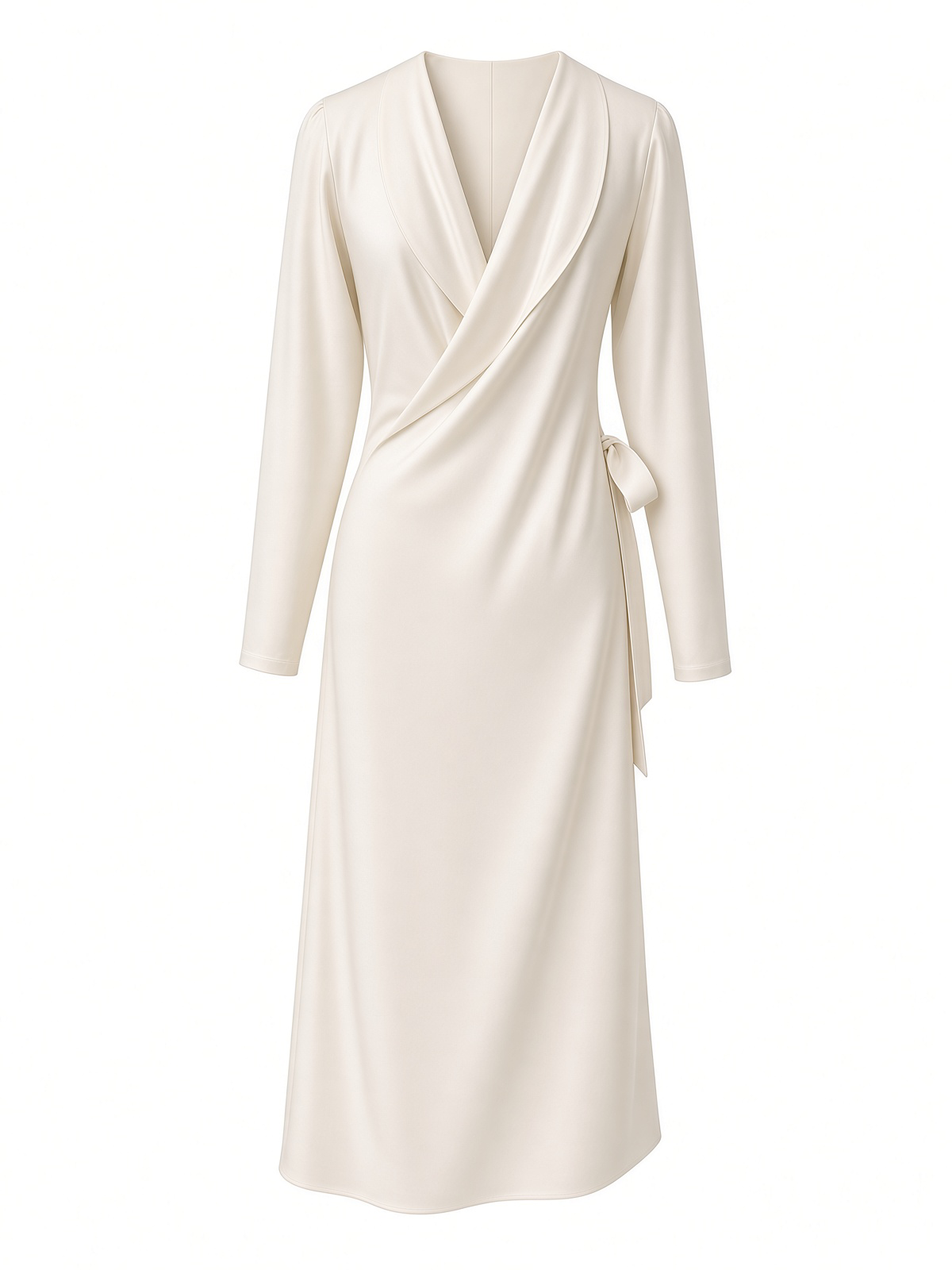 FINE WOOL DRESS WITH BACK COLLAR — WHITE & BLACK