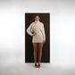 IVORY DRAPED DRESS