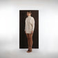IVORY DRAPED DRESS