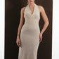 SCULPTED COLUMN WOOL DRESS