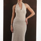 SCULPTED COLUMN WOOL DRESS