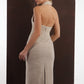 SCULPTED COLUMN WOOL DRESS