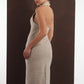 SCULPTED COLUMN WOOL DRESS