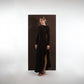 BROWN OPEN BACK DRESS