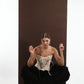 NOIR DRAPED TROUSERS
