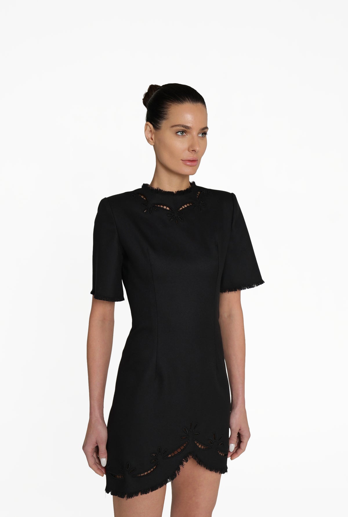 MINI DRESS WITH CUTWORK
