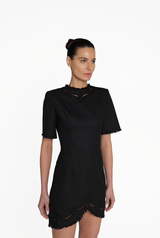 MINI DRESS WITH CUTWORK