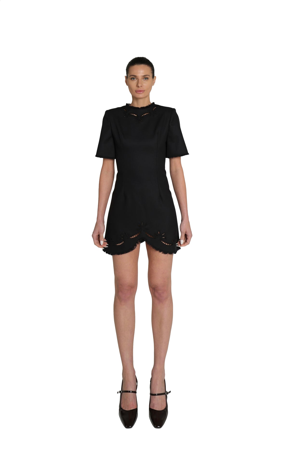 MINI DRESS WITH CUTWORK