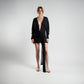 Short Black Beach Dress with Tie Detail