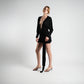 Short Black Beach Dress with Tie Detail