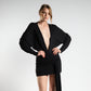 Short Black Beach Dress with Tie Detail