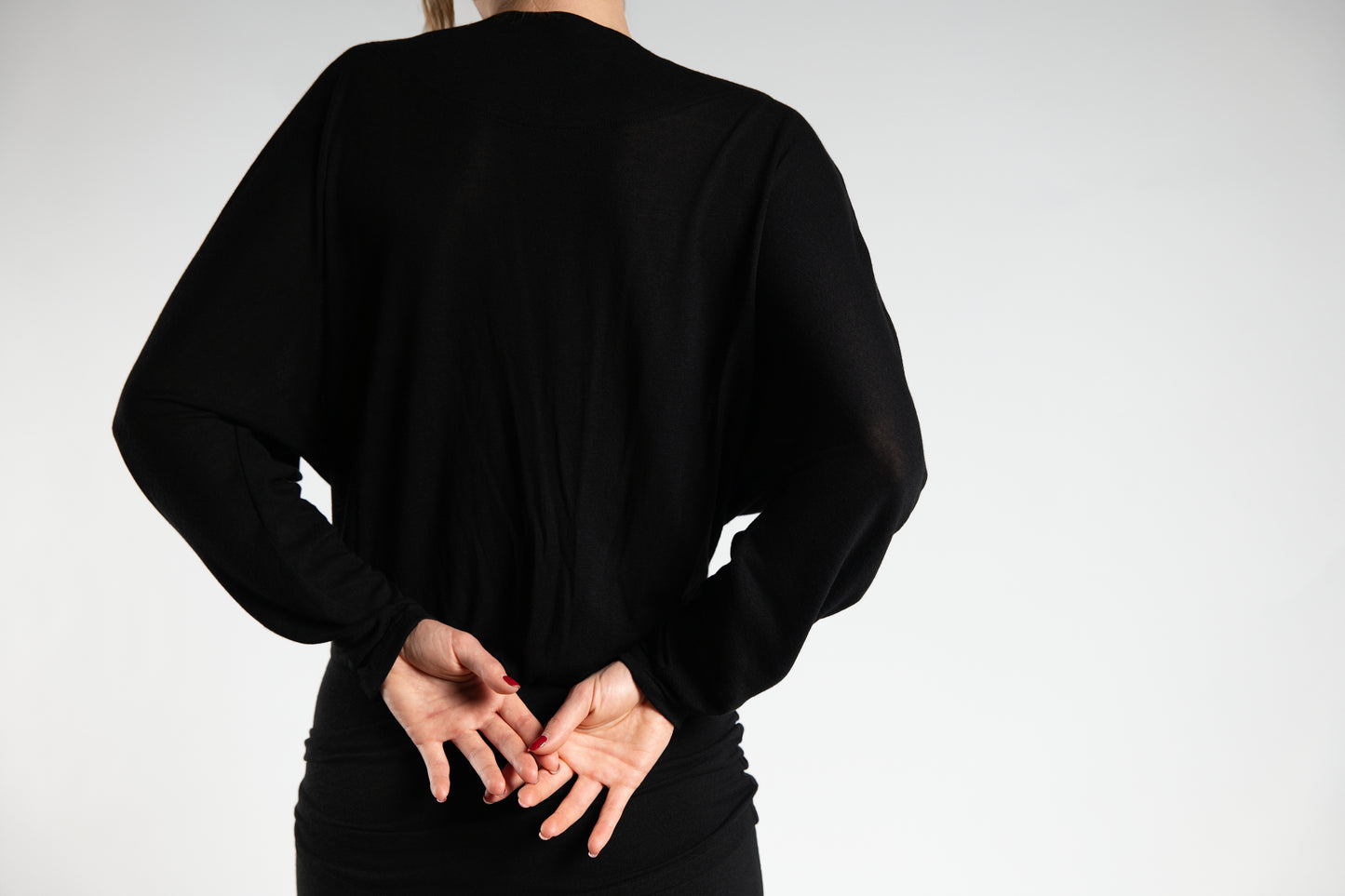 Short Black Beach Dress with Tie Detail