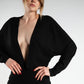 Short Black Beach Dress with Tie Detail