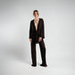 Brown Kimono and Trouser Set
