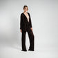 Brown Kimono and Trouser Set