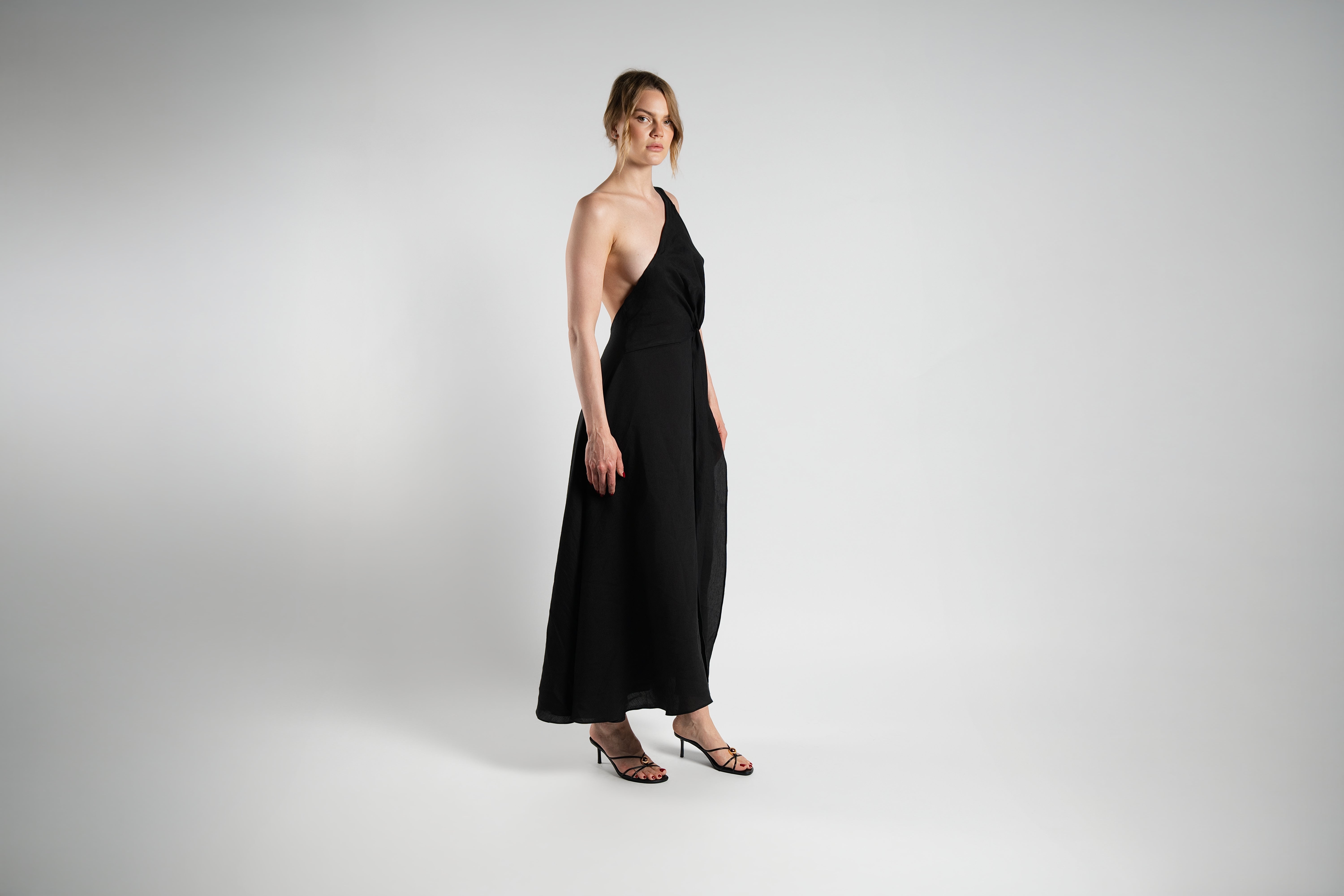 Black Linen Dress – ALISADUDAJ*
