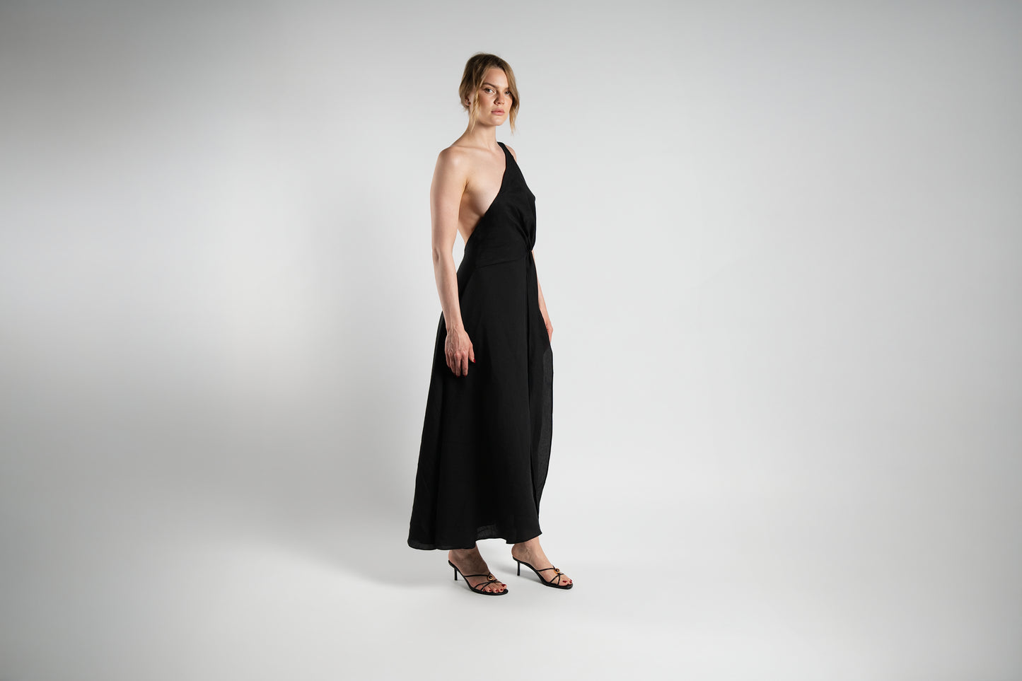 Black Linen Dress – ALISADUDAJ*