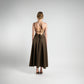 Brown Cotton-Twill Dress