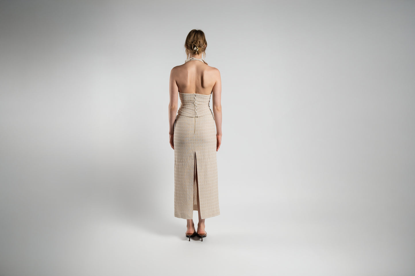 Knitted Skirt and Vest Set