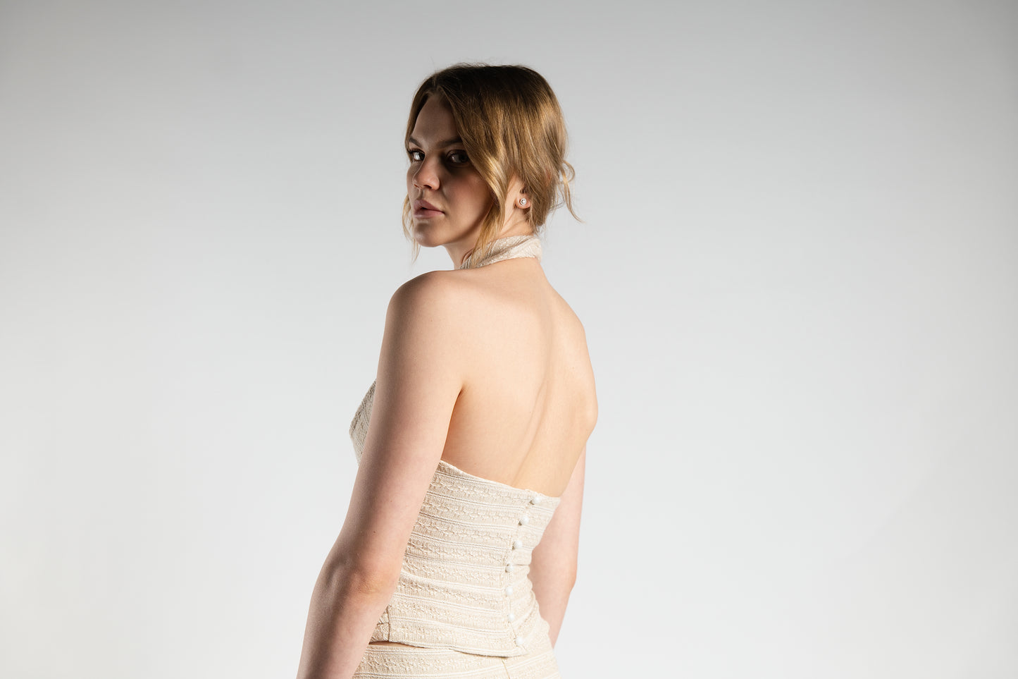 Knitted Skirt and Vest Set