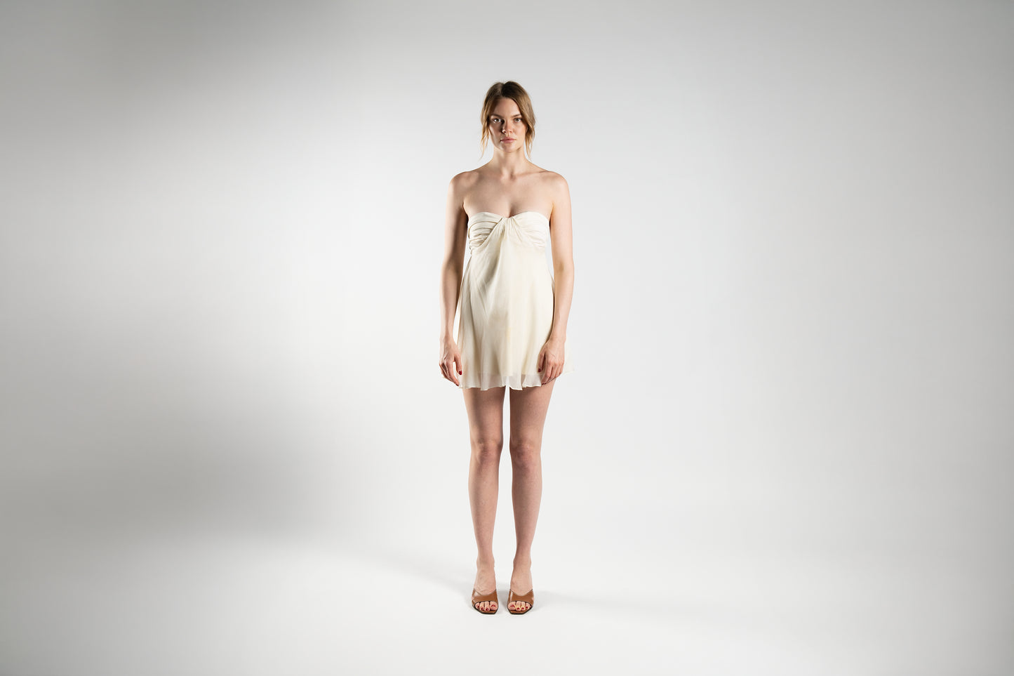Lightweight Dress in Fine Cream Linen
