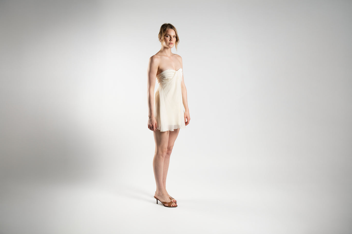 Lightweight Dress in Fine Cream Linen