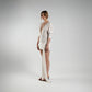 Short White Beach Dress with Tie Detail