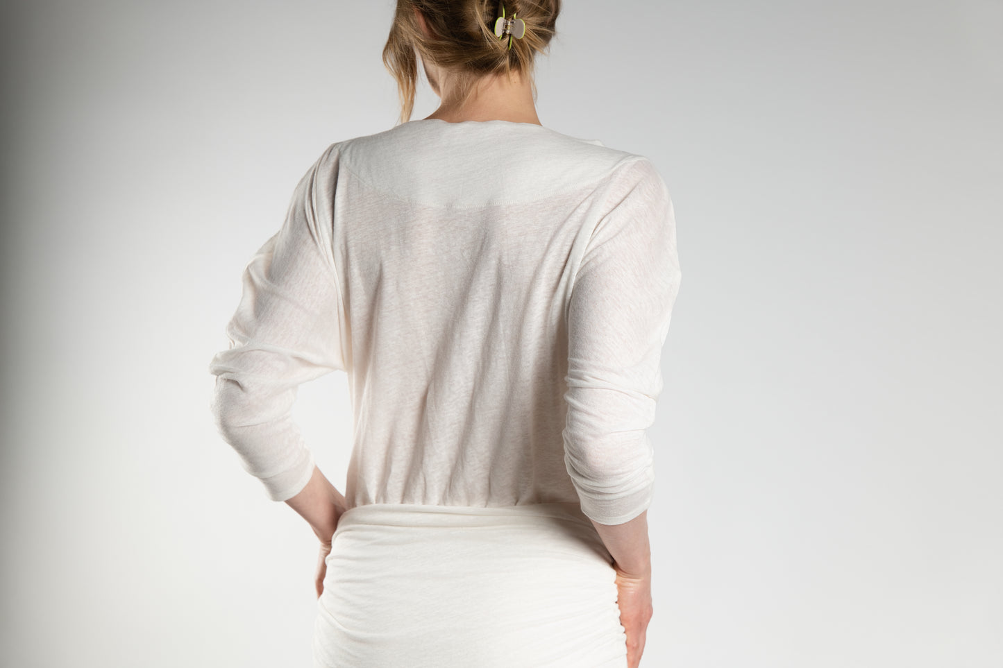 Short White Beach Dress with Tie Detail