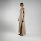 Beige Cotton-Twill Dress