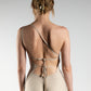 Beige Cotton-Twill Dress