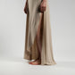 Beige Cotton-Twill Dress