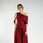 Red Linen Dress