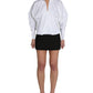 PLEATED KIMONO SHIRT