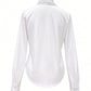 PLEATED WHITE POPLIN SHIRT