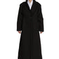 RED-STRIPED WOOL COAT