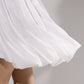 White Bubble Hem Halter Dress