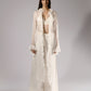 White Sheer Lace Three-Piece Set